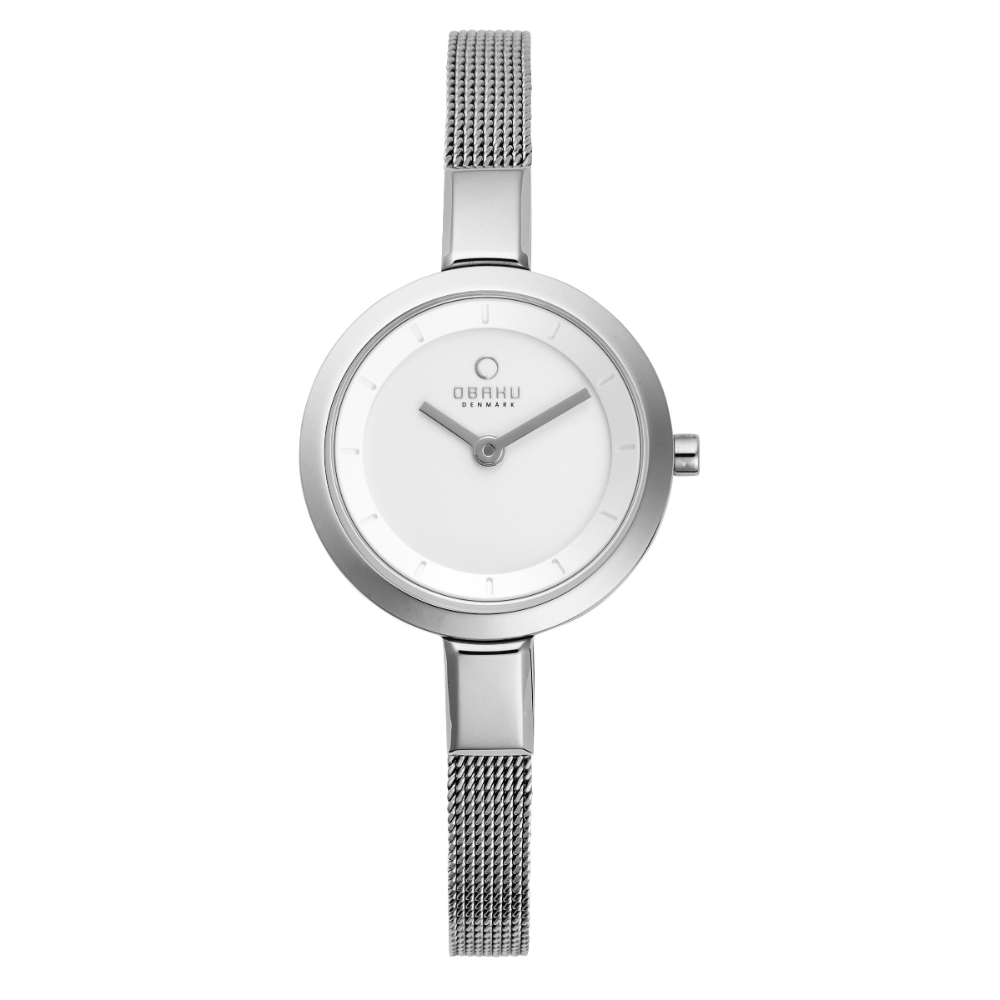 feminine stainless steel small wristwatch